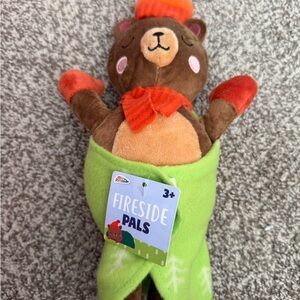 Brown and Orange Stuffed fireside pal Bear